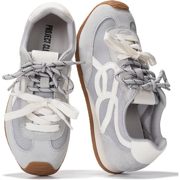 Shoes - Womens Light Blue Memory Foam Shoes Lightweight Nonslip Walking Confort Sneakers